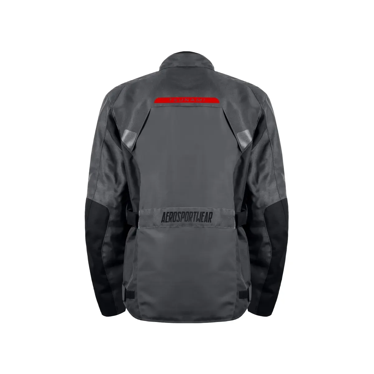 Jaqueta ASW Tsunami Chumbo/Preto/Vermelho 2025 - Spinelli Motos